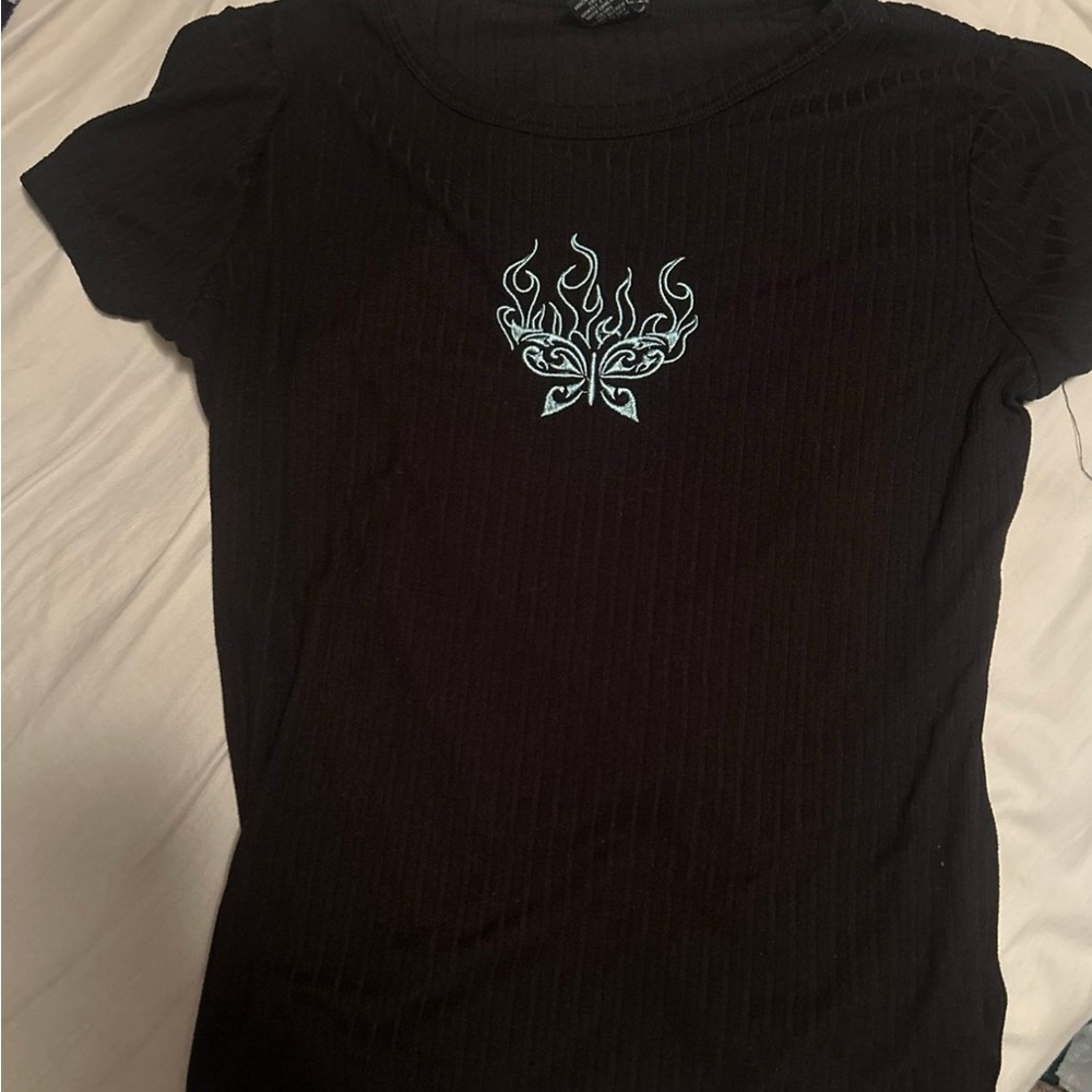 Rue21 Black Short Sleeve Tee